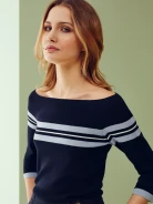 SWETER EKSPONUJĄCY RAMIONA