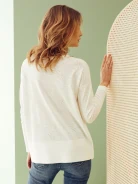 SWEATER WITH LOWERED SHOULDER LINE