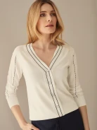 CARDIGAN WITH STITCHING