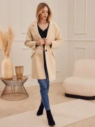 BEIGE STRAIGHT CUT COAT