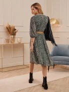 AIRY MIDI LENGTH DRESS