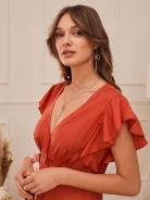 ORANGE ETHEREAL DRESS