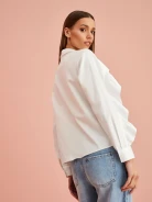 WHITE RUFFLED SHIRT