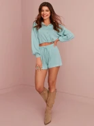 TURQUOISE HOODIE