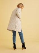 BEIGE QUILTED COAT