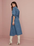 MIDI DENIM SHIRTDRESS