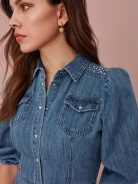 MIDI DENIM SHIRTDRESS