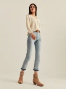 BEIGE VISCOSE SWEATER