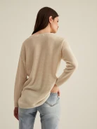 BEIGE VISCOSE SWEATER