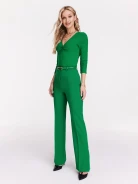 Green blouse with 7/8 sleeves