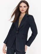 Linen navy blue suit