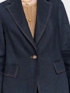Linen navy blue suit
