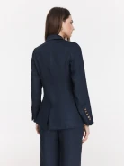 Linen navy blue suit