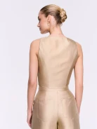 A vest in a golden shade
