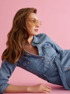 Midi denim dress