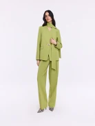 Green cigarette pants