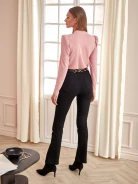 PINK BLOUSE WITH DECORATIVE BUTTONS