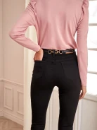 PINK BLOUSE WITH DECORATIVE BUTTONS