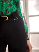 GREEN BLOUSE WITH LACE