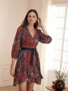 AIRY BOHO DRESS WITH WOOL