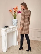 CHECKERED DRESS WITH RUFFLES