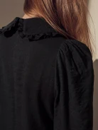 BLACK DRESS WITH COLLAR