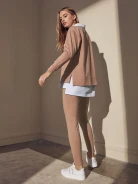 Camel jeggings with elastic band