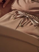 Camel jeggings with elastic band