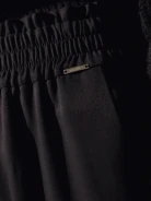 BLACK STRAIGHT LEG PANTS