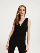 Black shimmering blouse