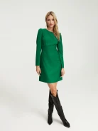 Green long sleeve dress