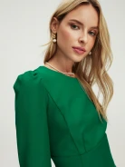 Green long sleeve dress
