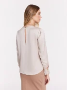 Elegant powder pink viscose blouse