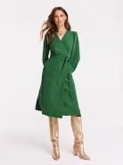 Green envelope dress