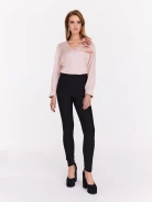 Black fitted pants