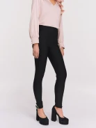 Black fitted pants