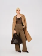 Light brown wide-leg pants