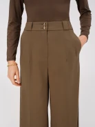 Light brown wide-leg pants