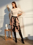 FITTED BLOUSE WITH 3/4 SLEEVES