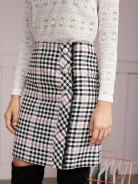 SPÓDNICA MINI W KRATĘ