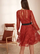 DRESS WITH FLARED BOTTOM