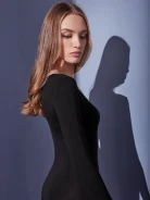 BLACK LONG SLEEVE BODYSUIT