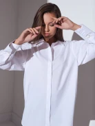 BIAŁA BLUZKA OVERSIZE