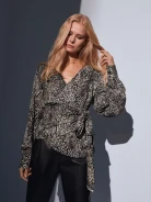 ENVELOPE BLOUSE WITH BINDING