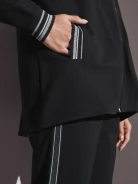 Hooded sweatshirt in black