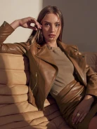 BROWN LEATHER JACKET