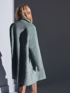 Blue alpaca coat