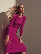 PINK KNITTED DRESS