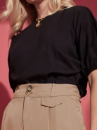 BROWN HIGH-WAISTED PANTS
