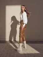 BROWN LEATHER PANTS